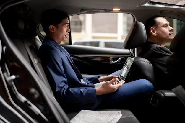 car with driver for hire
