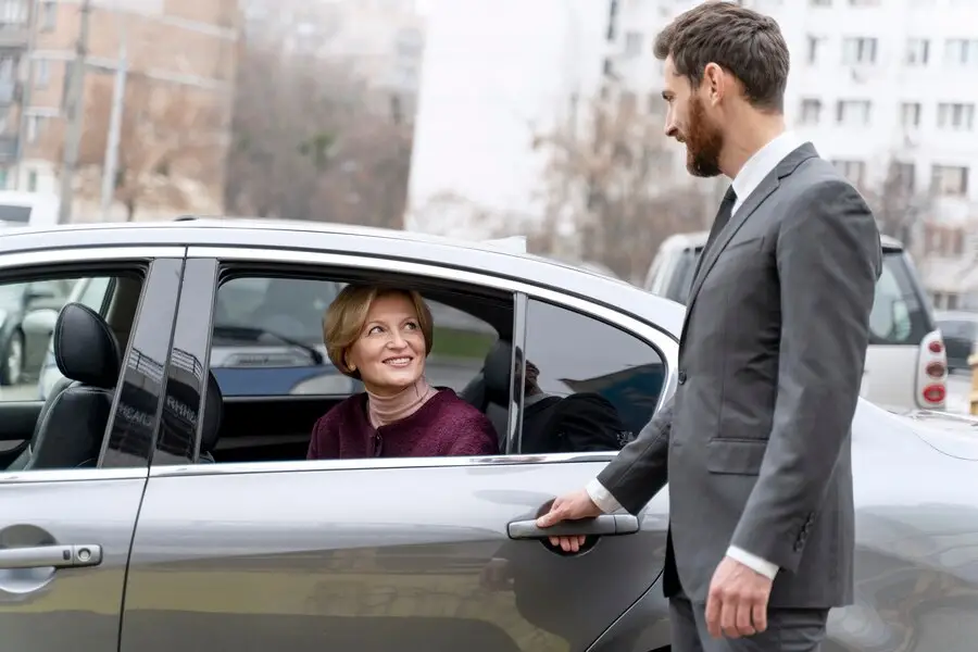 car with driver for hire