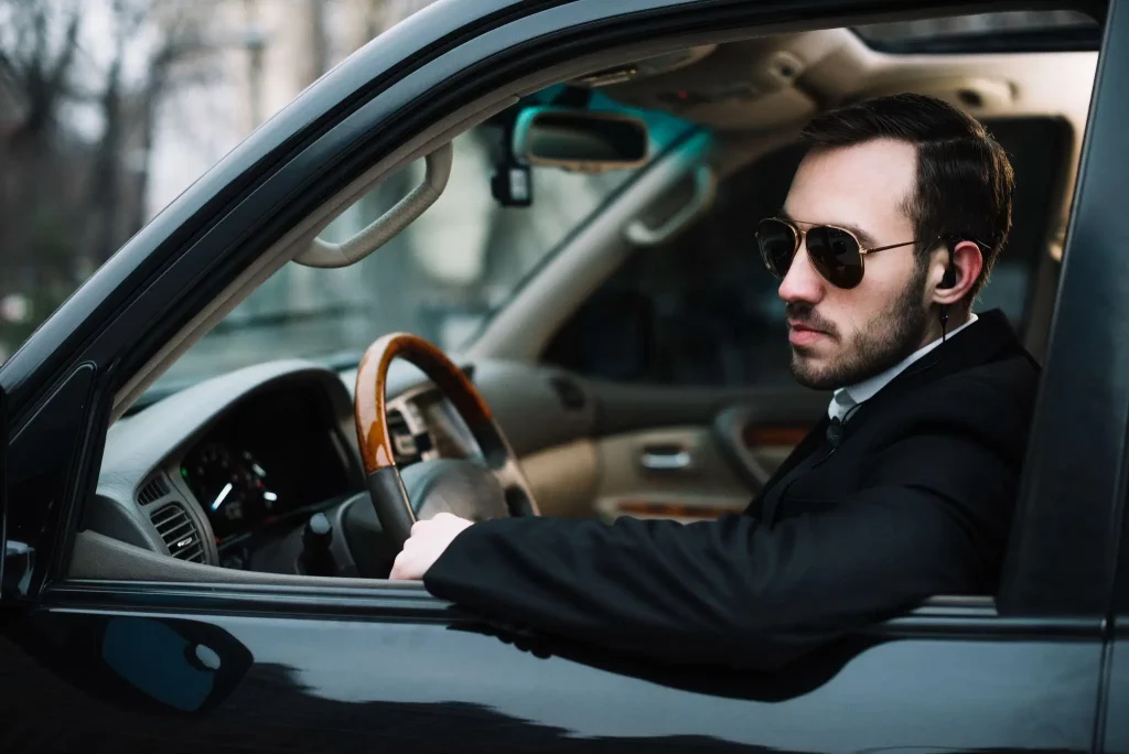 car with driver for hire
